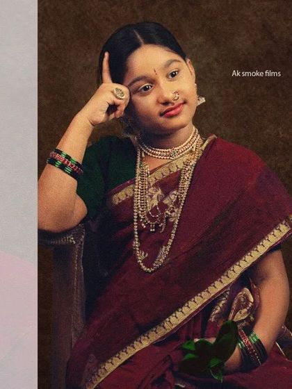 A collage showcasing the central portrait from our Raja Ravi Varma series, flanked by black and white and sepia versions for an antique feel.