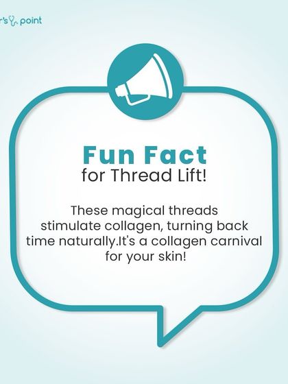 A fun fact about thread lifts. The threads we use not only provide an immediate lift but also stimulate your body's natural collagen production, improving skin quality over time.