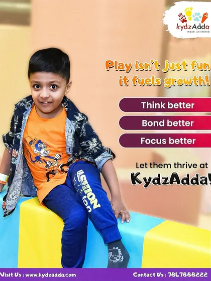 We believe play isn't just fun, it fuels growth. At Kydzadda, kids learn to think better, bond better, and focus better, all while having the time of their lives.