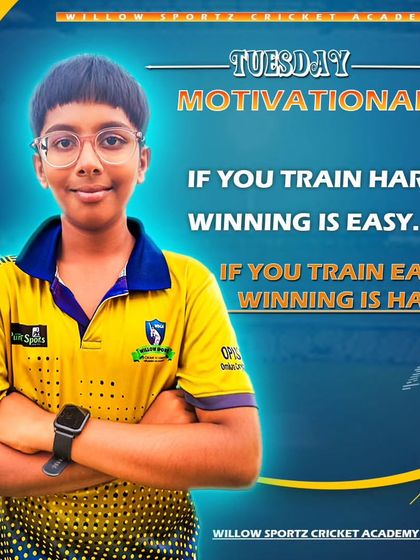 A motivational quote for our players: "If you train hard, winning is easy. If you train easy, winning is hard."