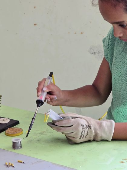 Little Wings Innovation Labs - STEM & Robotics Workshops Learning to Solder photo 5