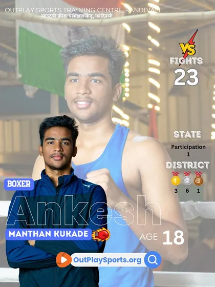 Ankesh Kukade, a state-level participant with 23 fights under his belt. Every match is a step closer to glory.