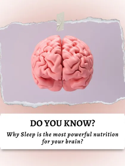 Sleep is the most powerful nutrition for your brain. I share a personal story about how sleep deprivation during a trip affected my focus and health, reinforcing why it must be a priority.