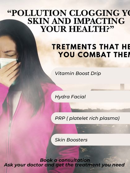 Is pollution clogging your skin and impacting your health? I offer treatments like Vitamin Boost IV Drips, HydraFacials, and Skin Boosters to help you combat the effects of environmental damage.