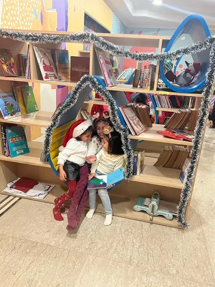 Christmas at The Reading Room. Our library gets a festive makeover with decorations, and we have special reading sessions in our decorated book nooks.