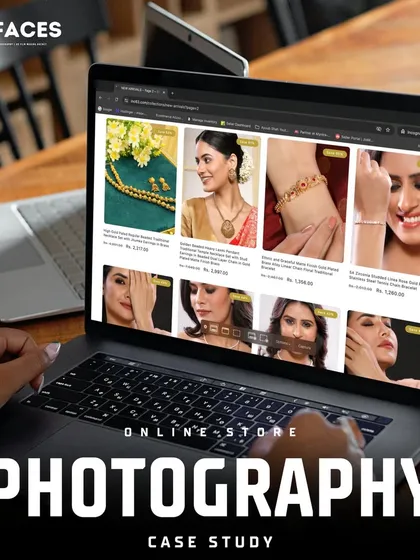 A case study image displaying a variety of our traditional jewellery photos on an online store's category page. This highlights our ability to create a cohesive and attractive digital catalogue.