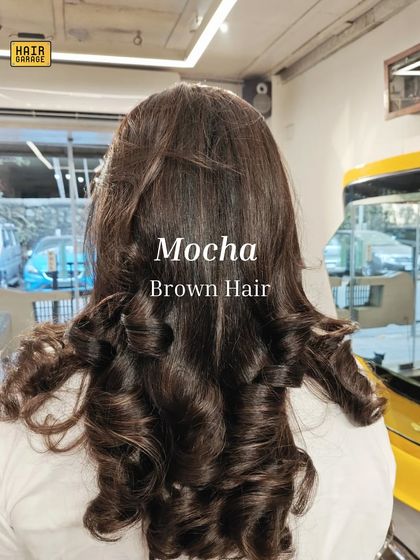 A closer look at the Mocha Brown hair colour. This is a great option for covering greys or simply adding a deep, uniform gloss to your natural hair.