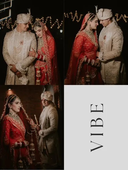 A collage of intimate couple portraits taken at night, using soft lighting to create a romantic and dreamy vibe.