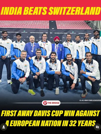 This graphic from The Bridge says it all. Being part of the support staff for the first away Davis Cup win against a European nation in 32 years is a career highlight. It's a testament to the team's hard work and preparation.