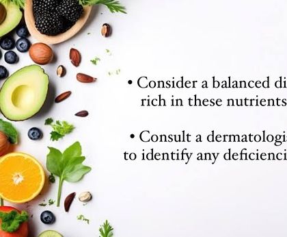 To combat nutritional deficiencies linked to hair loss, I recommend a balanced diet rich in these key nutrients. If you suspect a deficiency, a consultation can help identify and address it properly.