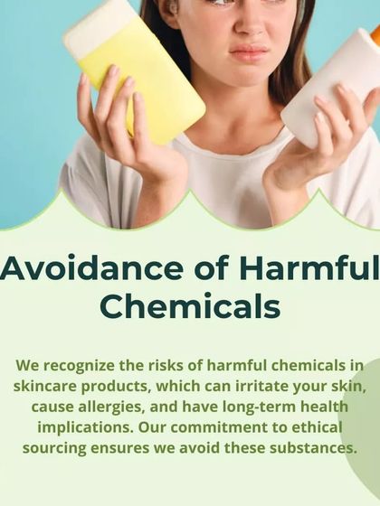 We are committed to avoiding harmful chemicals in our products. This graphic explains our promise to you, ensuring our formulations are safe and ethically sourced.