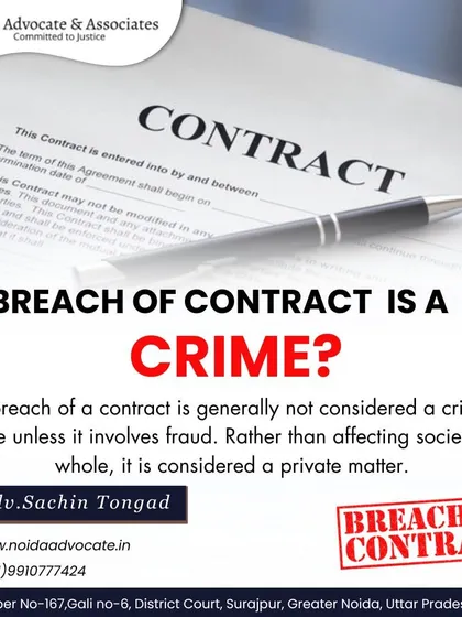 Understanding the nuances of contract law is crucial for any business. While a breach of contract is typically a private civil matter, it can become a criminal offense if fraud is involved. I can help you navigate these complexities.