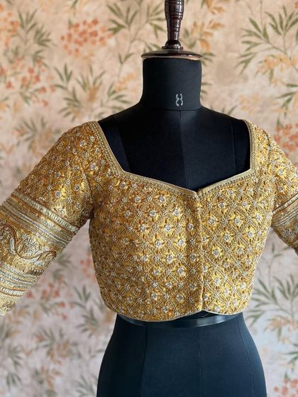 Amaira - Custom Bridal & Designer Blouses Artistry in Detail: Hand Embroidery photo 22