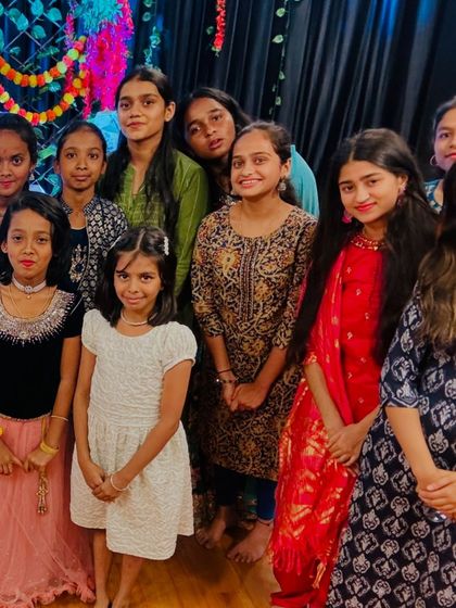 Our younger students celebrating Ganesh Chaturthi. We love passing on our cultural traditions to the next generation.