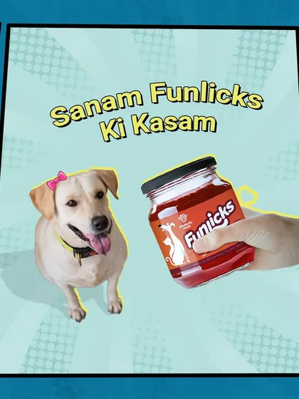 Sanam Funlicks Ki Kasam! Your pet will swear by the deliciousness of our unique jams and jellies. A truly special treat for your one and only.