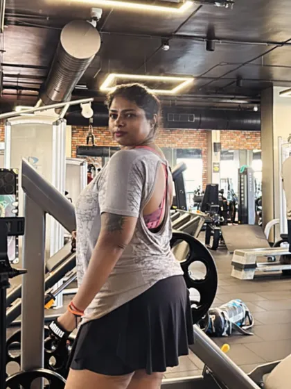This is a shot from a lower body focused routine. My gym workout routines for beginners and experienced clients are designed to be comprehensive and target all major muscle groups.
