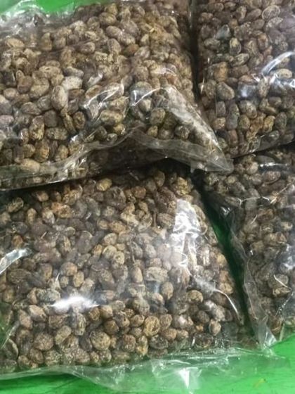 I sell dried soybeans in convenient packages. This is a key pantry staple for anyone cooking traditional Naga food at home.