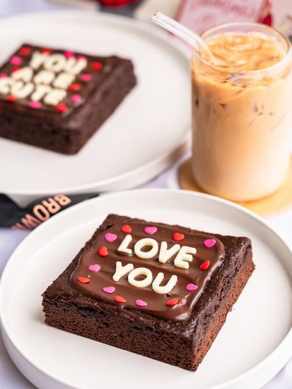 For a fun and sweet message, I offer these "Love You" and "You are cute" brownies. They are a delicious and playful way to celebrate Valentine's Day.