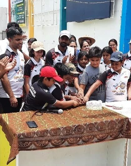 No competition is complete without a celebration. We always make time to come together as a family and share the moment with a cake.