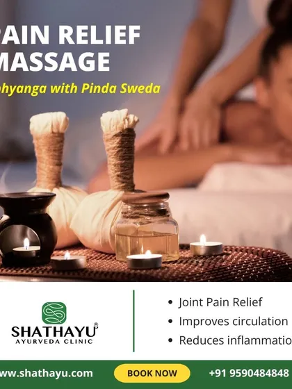 Abhyanga with Pinda Sweda is one of my best pain relief massages. This therapy combines a warm oil massage with a hot herbal poultice, which work together to relieve joint pain, reduce inflammation, and improve circulation.