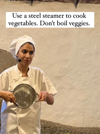 A crucial kitchen tip: always steam your vegetables instead of boiling them. Steaming preserves vital nutrients, texture, and flavor. You can even use the leftover water as a nutrient-rich stock for your dals and soups.