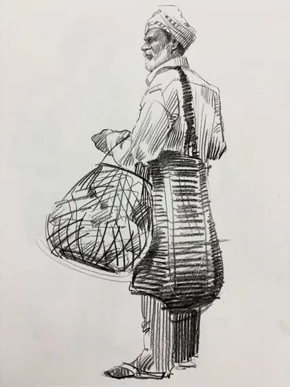 A collection of my figure drawing demonstrations from online classes and practice sessions. Each sketch is an opportunity to study the human form, capturing different poses, gestures, and scenes from daily life.