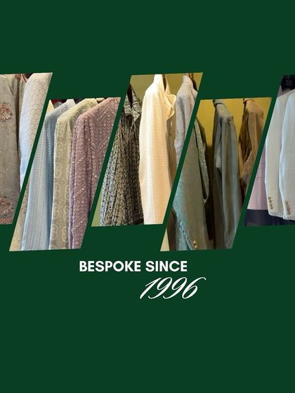 Since 1996, we have been curating bespoke pieces with unwavering dedication. This graphic reinforces our heritage and commitment to the art of tailoring.