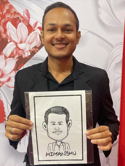 A guest from an HSBC event at the Jio World Convention Centre. We are experienced in working with large corporations for their branding and entertainment needs.