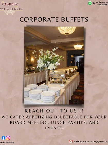 Planning a corporate lunch, board meeting, or a large-scale conference? Our corporate buffet services are designed to be seamless and impressive. We provide a wide range of appetizing and delectable options to suit any professional gathering.
