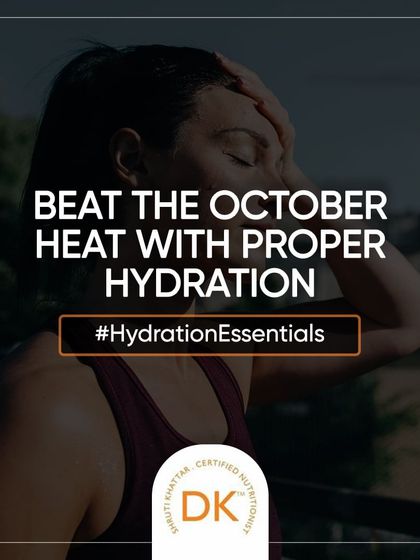 Beat the October heat with proper hydration. This transitional weather can be dehydrating, so it's crucial to keep your water intake up.