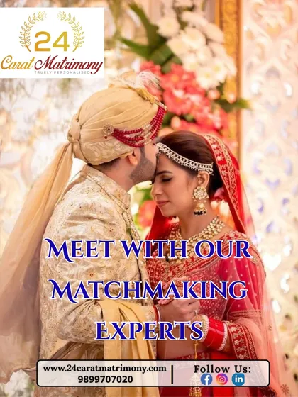 Meet with our matchmaking experts to begin your journey towards a moment like this. A groom lovingly kisses his bride's forehead, a gesture of care and respect.