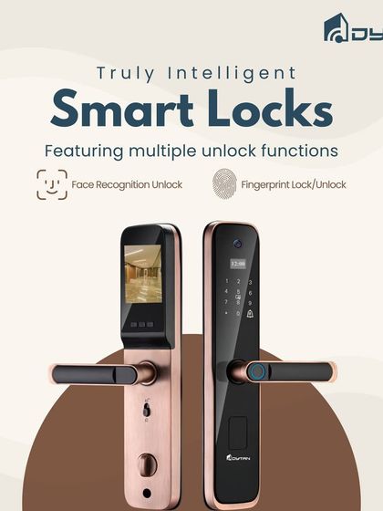 This is our truly intelligent smart lock, featuring both Face Recognition and Fingerprint Unlock. The built-in screen provides a clear view of who is at your door.