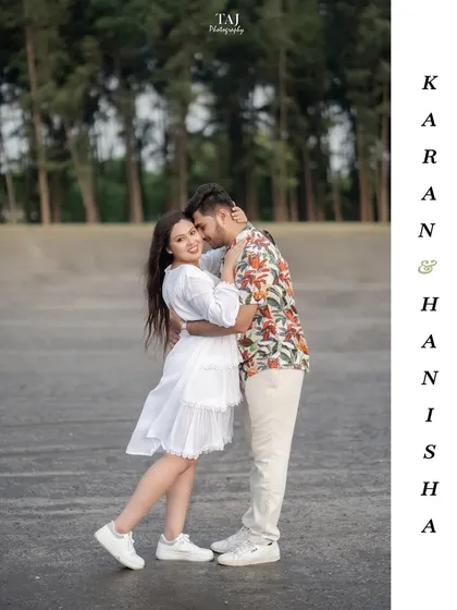 A sweet and candid moment from a beachside pre-wedding shoot. The groom leans in affectionately, and her smile says it all. These are the natural, heartfelt shots I love to capture.