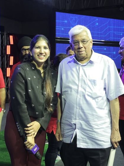 It was an honor to share the stage with Mr. Deepak Parekh at the HDFC 'Future Ready' event. I am comfortable and experienced in interacting with top industry leaders.