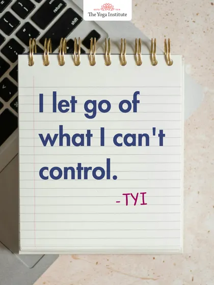 "I let go of what I can't control." Peace begins when we release the need to control everything. This affirmation is a reminder to trust the process and allow life to flow.
