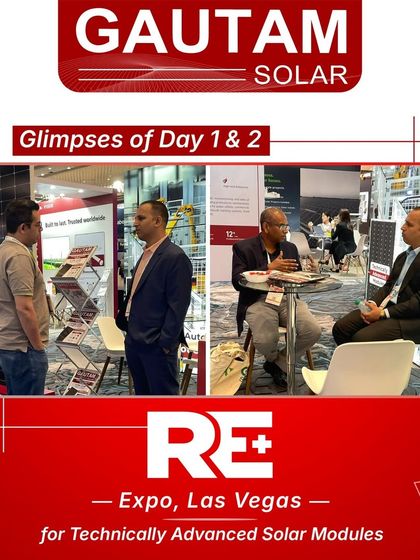 Engaging with developers and EPCs at the RE+ Expo in Las Vegas. We showcased our commitment to innovation and our role as a leading solar module manufacturer from India.