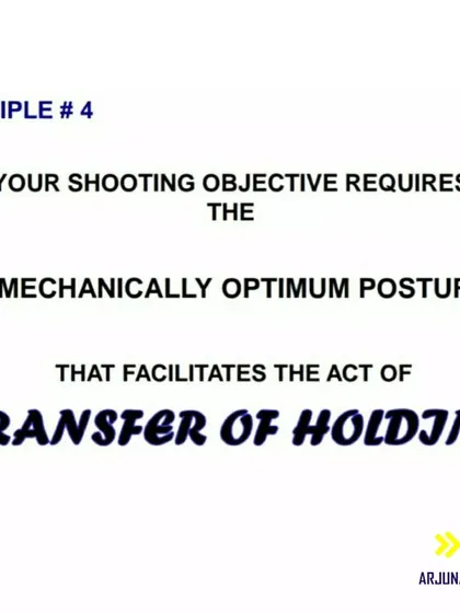 Principle #4: We teach the biomechanically optimum posture. This ensures the "transfer of holding" from the arms to the back muscles, which is crucial for stability and power.