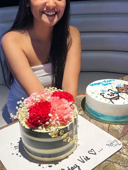 Always glad to be part of your special occasions! This black and white striped cake was a hit at this stylish birthday party.