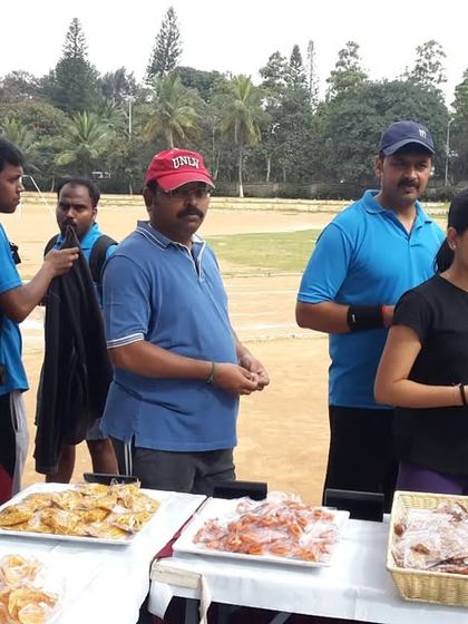 A simple and refreshing snack setup for a morning sports event. We provided light snacks, pastries, and juice to keep the participants energized.