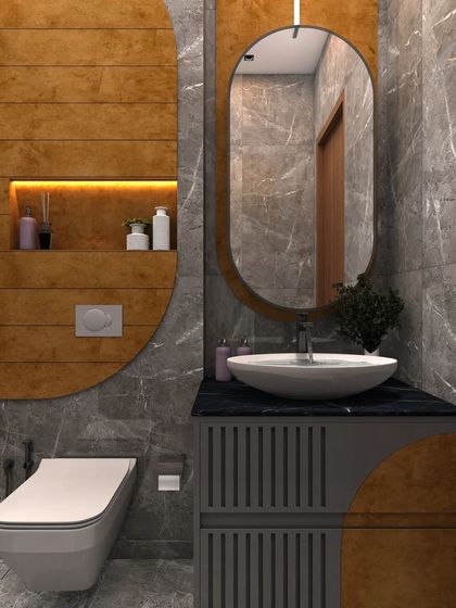 Chizzle My Designs - Turnkey Residential Interior Design Artistic Bathrooms & Powder Rooms photo 40