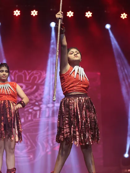 A powerful stance from a past RUH performance. Our preteens bring intensity and focus to their stage acts.