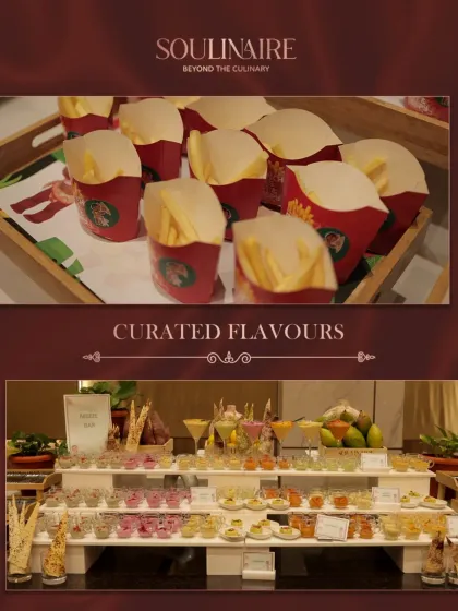 A collage of curated flavours, from fun french fry cones to an elaborate dessert bar. We bring a touch of whimsy and elegance to every event.