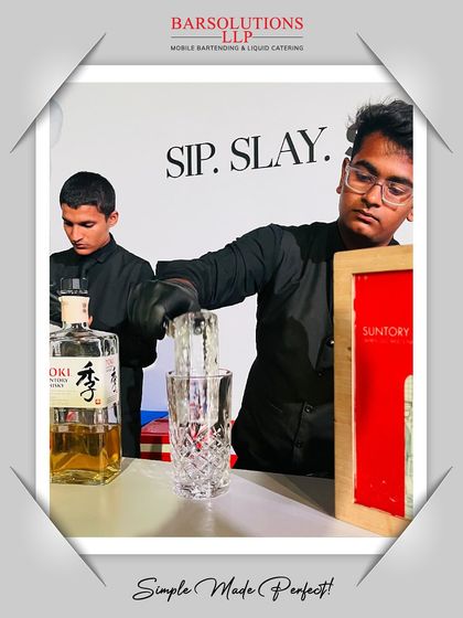 Our bartenders working in tandem to craft the "Iconic Gimlet" and "Shine On Martini" for guests at the Kerastase event.