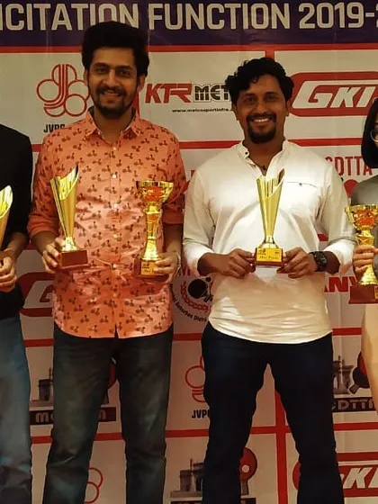 A group photo from the MSDTTA & MCDTTA Felicitation Function, recognizing the top players of the season, including several of our own coaches and players.