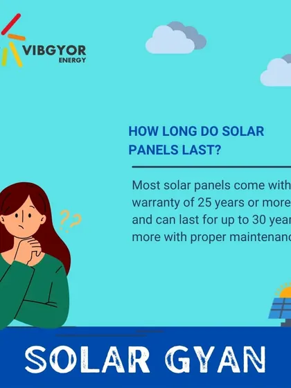 Solar Gyan: How long do solar panels last? Most solar panels come with a warranty of 25 years and can last for 30 years or more with proper maintenance, making it a long-term investment.