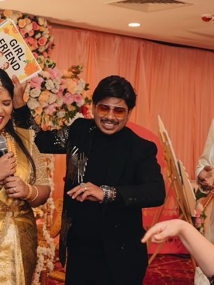 A fun game moment at a naming ceremony. The pure, unadulterated laughter is what makes these events so special.