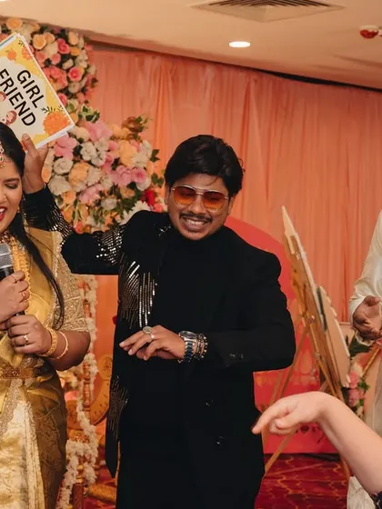 A fun game moment at a naming ceremony. The pure, unadulterated laughter is what makes these events so special.