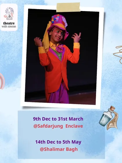 The Mad Hatter in all his glory. A photo from our production of "Alice's Adventures in the Land of Wonder."