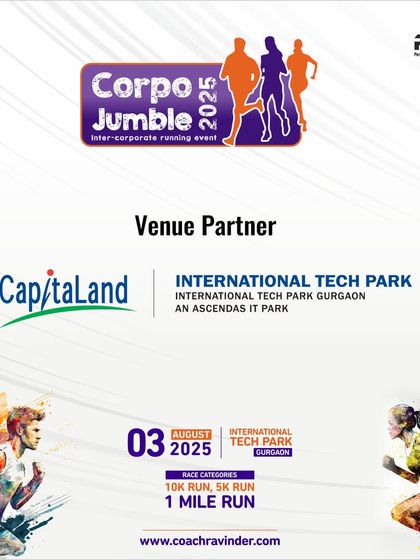 A great event needs a great venue. This post announces our partnership with CapitaLand's International Tech Park Gurgaon, a prime corporate location that reflects the professional standard of the Corpo Jumble event.