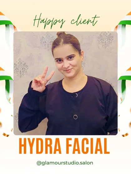 Peace out to dull skin. This happy client is loving her new glow after a Hydra Facial.